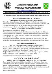 Terminkalender - Schützenverein Meitze