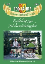 Festprogramm 2012 - Schützen- und Heimatverein Hoetmar