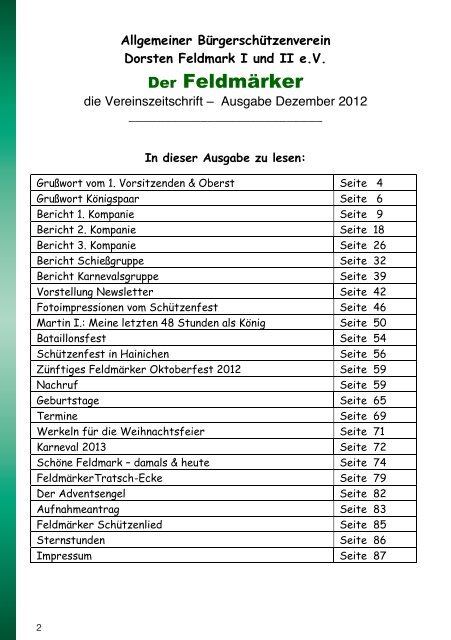 Der (Dez-2012) - Allgemeiner Bürgerschützenverein Dorsten ...