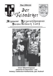 Mai 2004/44 - Allgemeiner Bürgerschützenverein Dorsten Feldmark ...