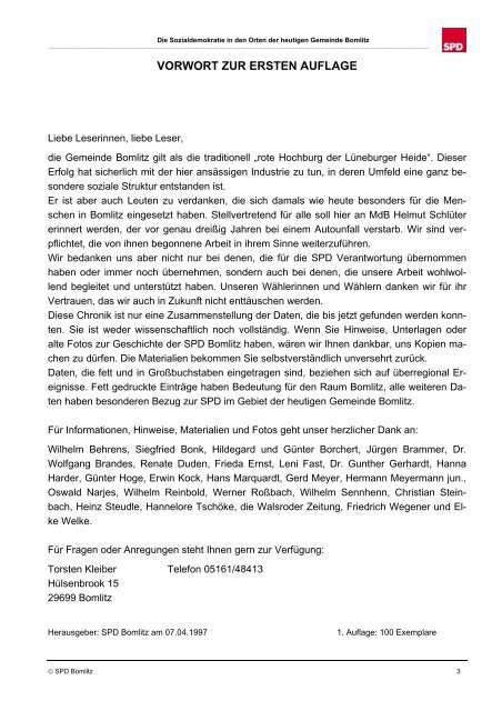 SPD-Chronik für die Orte der heutigen Gemeinde - SPD-Ortsverein ...