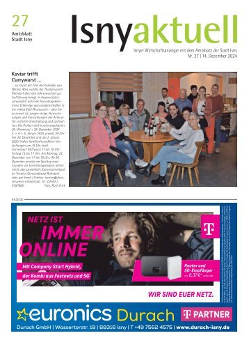 14.12.2024 Isny aktuell