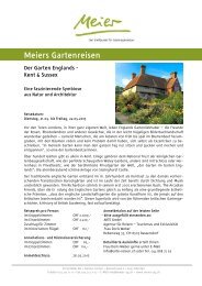 Meiers Gartenreisen Der Garten Englands - Kent ... - Ernst Meier AG