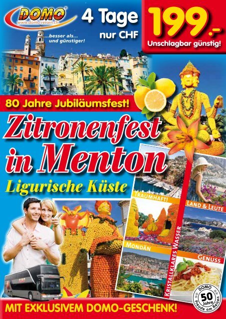 Ligurische Küste Zitronenfest in Menton