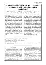 Smoking Characteristics And Cessation In Patients With