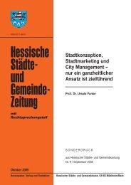 Stadtkonzeption, Stadtmarketing und City Management