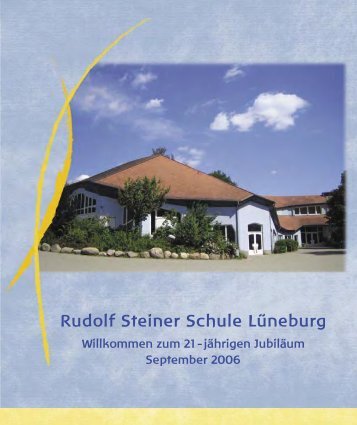 Jubilaeumsbroschuere.. - Rudolf Steiner Schule Lüneburg