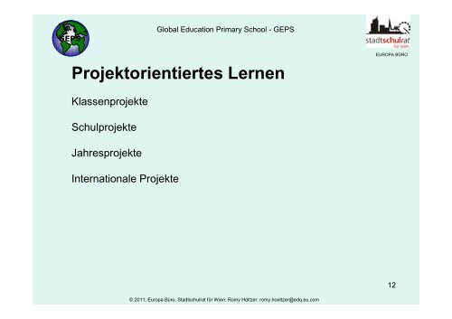 Projektorientiertes Lernen - FFF-Konferenz