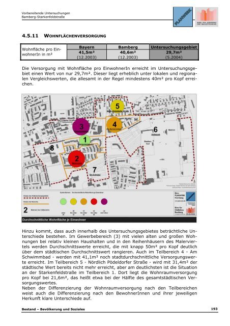 4 bestand - darstellung und bewertung - Stadtplanungsamt - Bamberg