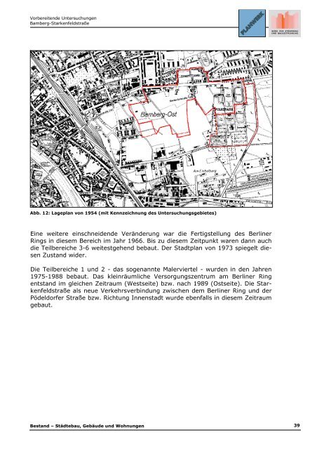 4 bestand - darstellung und bewertung - Stadtplanungsamt - Bamberg