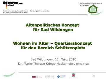 Quartierskonzept - Bad Wildungen