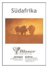 Südafrika - Blaser Safaris