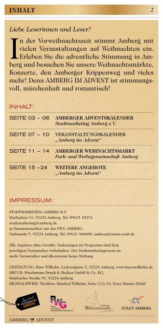 11-13 UHR 4. ADVENT, 18.12. - Stadtmarketing Amberg
