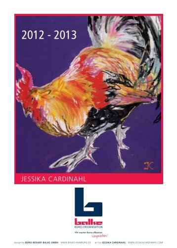 Kunstkalender 2012-2013 | Jessika Cardinahl | Büro-Bedarf-Balke ...