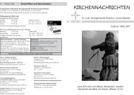 KIRCHENNACHRICHTEN - Kirchgemeinde Gruna-Seidnitz