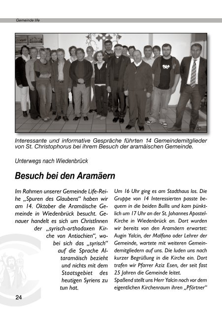 Weihnachtspfarrbrief 2011 - Pfarramt St. Christophorus