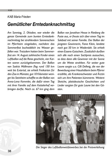 Weihnachtspfarrbrief 2011 - Pfarramt St. Christophorus