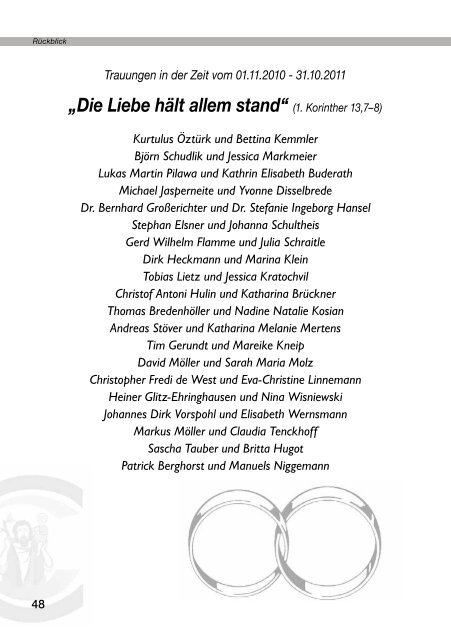 Weihnachtspfarrbrief 2011 - Pfarramt St. Christophorus