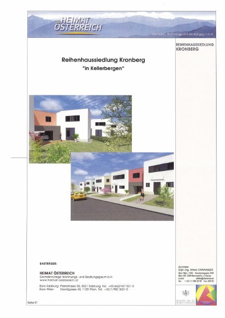 Reihenhcrussiedlung Kronberg - Heimat Österreich gemeinnützige ...