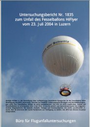 Untersuchungsbericht Nr. 1835 zum Unfall des Fesselballons ... - BFU