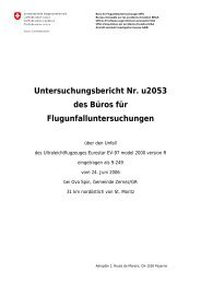 Untersuchungsbericht Nr. u2053 des Büros - Swiss Microlight Flyers
