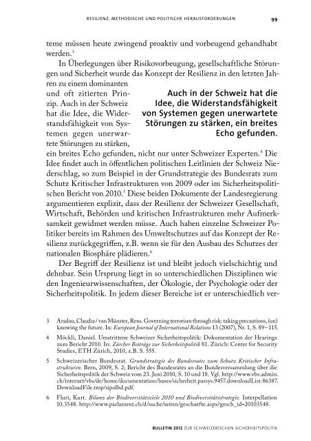 BULLETIN 2012 - Center for Security Studies (CSS) - ETH Zürich