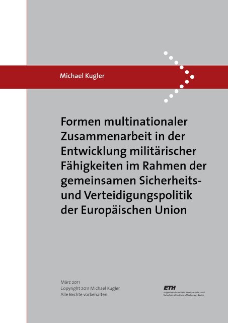 Formen multinationaler Zusammenarbeit in der Entwicklung ...