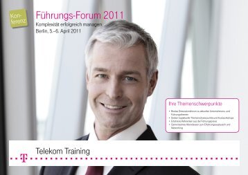 Führungs-Forum 2011 - Deutsche Telekom Training GmbH - Telekom