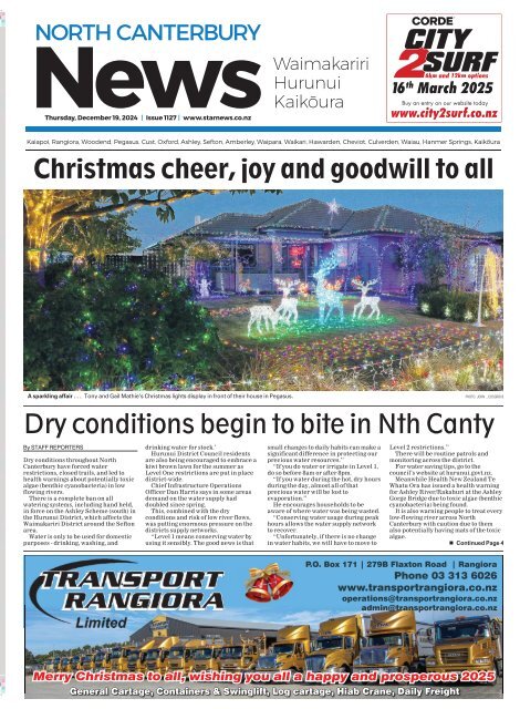 North Canterbury News: December 19, 2024