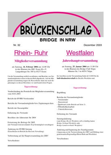 BVRR - Bridgeverband Rhein-Ruhr eV