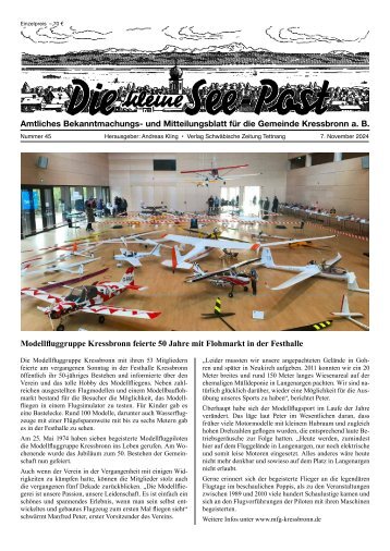 19.12.2024 Die kleine See-Post