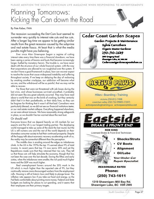 South Cowichan Life Magazine