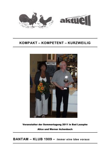 KOMPAKT – KOMPETENT - Der Bantam-Klub 1909