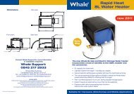 Rapid Heat 8L Water Heater new 2011 - Whale