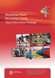 Woodman Point Recreation Camp - Department of Sport and ...