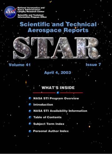 PDF NASA STI Program In Profile