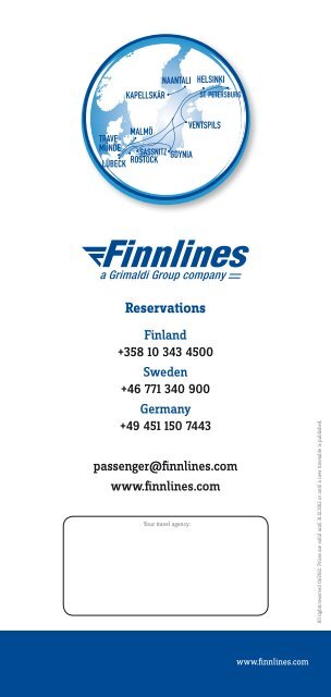 TOuR DE BALTIquE - Finnlines