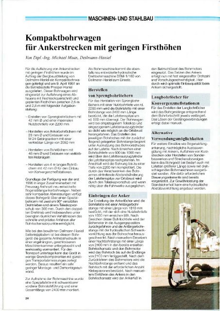MASCHINEN - Deilmann-Haniel Shaft Sinking