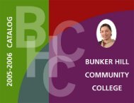 BHCC Catalog 2005-2006 - Bunker Hill Community College
