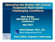 Operating the Bunker Hill Central Treatment Plant Under ...