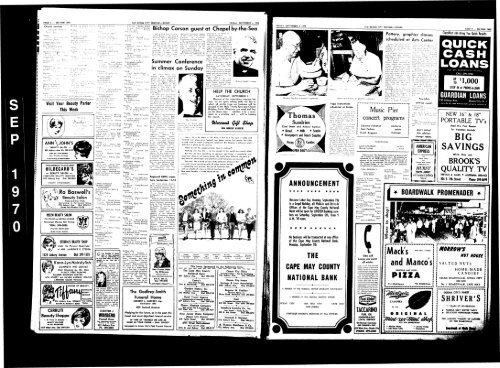 Sep 1970 - On-Line Newspaper Archives of Ocean City
