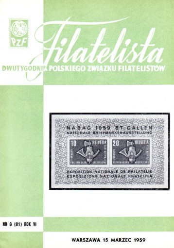 Filatelista 1959.06 - Polski Związek Filatelistów - Zarząd Główny