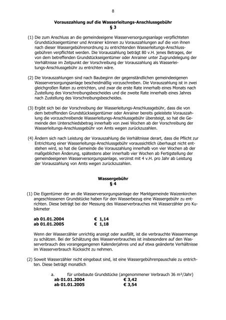 Verhandlungsschrift - Marktgemeinde Waizenkirchen - Land ...