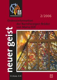 Ausgabe 2/2006 - Barmherzige Brüder von Maria-Hilf