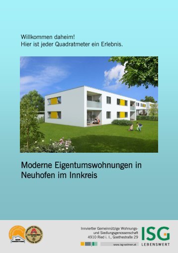 Moderne Eigentumswohnungen in Neuhofen im Innkreis - ISG