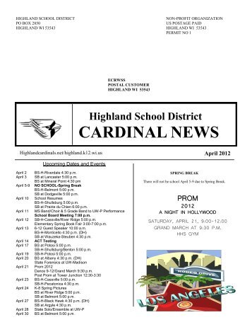 CARDINAL NEWS - Highland School District