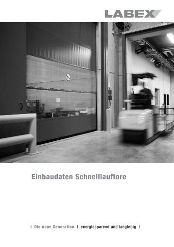 Einbaudaten Schnelllauftore - ITZ Itzlinger GmbH