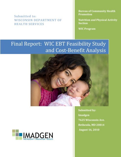 WIC EBT Feasibility Study and Cost‐Benefit Analysis - Wisconsin ...