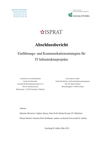 Abschlussbericht - Isprat