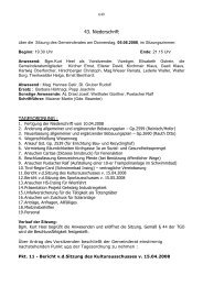 Gemeinderatssitzung vom 05.06.2008 (398 KB ... - Inzing - Land Tirol